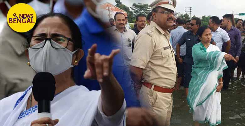 Mamata Banerjee visits flooded area